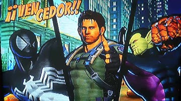 Ultimate Marvel Vs Capcom 3 Gameplay 6 (PS3) - Symbiote Spiderman, Chris Redfield and Super-Skull