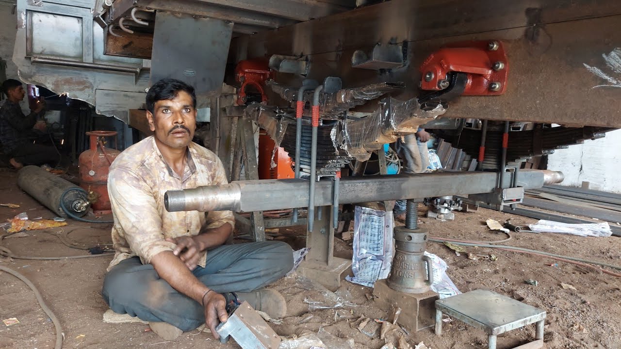 Axle and Spring/Blade Set Fitting| Trailer Axle Set| Tipping Trailers|Dharmastala Trailers