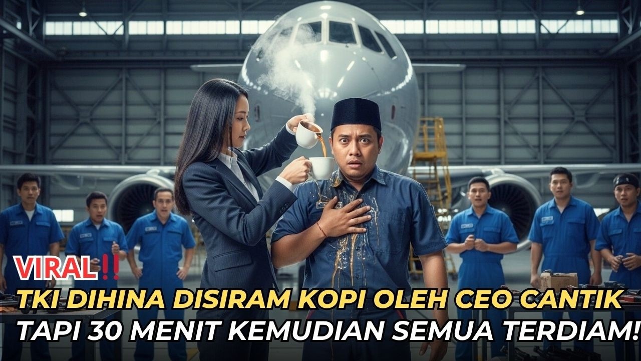 “CEO Jepang Siram Kopi TKI Miskin! Tapi Saat Jet Mewah Mati TOTAL… Semua Terdiam Melihat Balikannya!