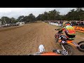 Gros gaz en 125 ligue  course motocross hermonville 2024