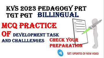 MCQ FOR DEVELOPMENTAL TASKS AND CHALLENGES | development task and challenges mcq #kvspedagogy