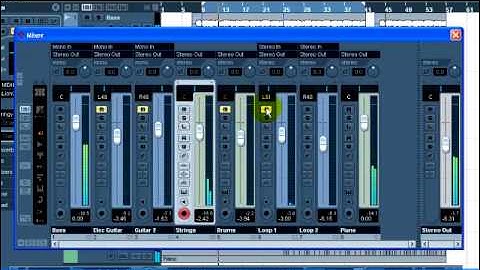 Cubase 4 Tutorial 6 Mixing and effects PART 1