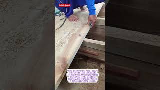 Traditional Hammer Technique for Strong Wood Joints | Productive Carpentry Work