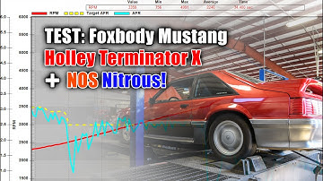 Testing NOS Nitrous with Holley Terminator X on Foxbody Mustang