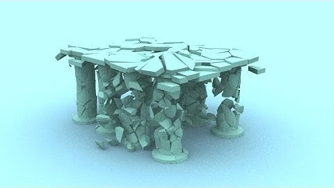 Destroyed columns. RayFire Animation