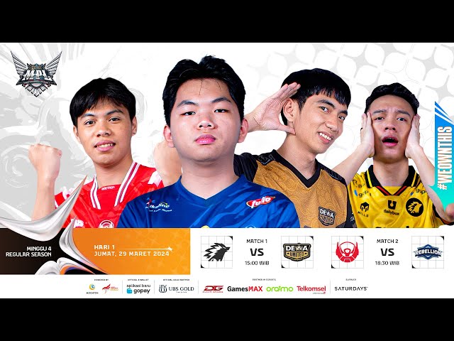 🔴 LIVE | MPL ID S13 | Regular Season | Hari 1 Minggu 4 class=