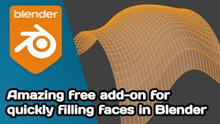 How to quickly fill faces using F2 Addon | blender modeling tutorials