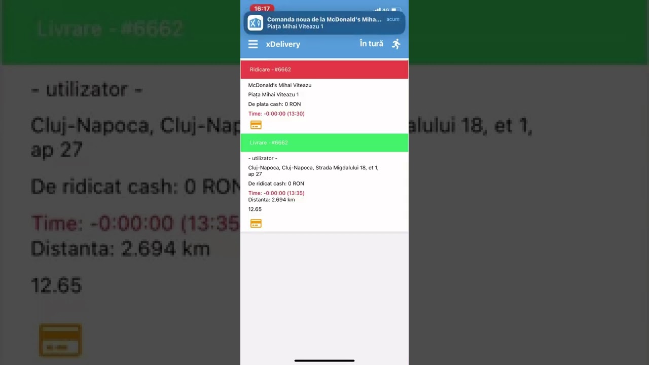 xDelivery Tazz by eMag notification