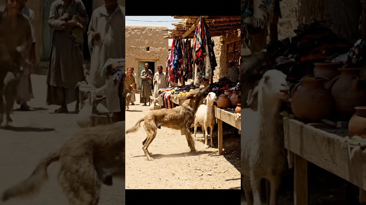 Hero Saves Sheep from Wild Dog Attack! 