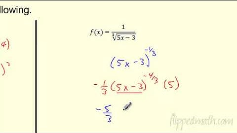 Calculus (Version #2) - 3.4 Chain Rule