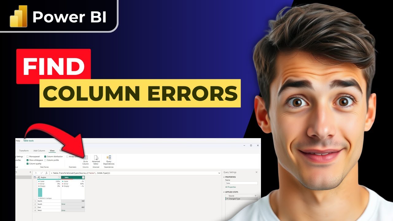 How To Find Errors In Columns In Power BI Query Editor (Easiest Way ...