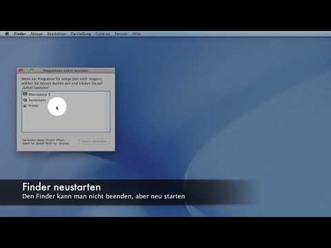 Apple Mac: Programm beenden oder Finder neustarten!