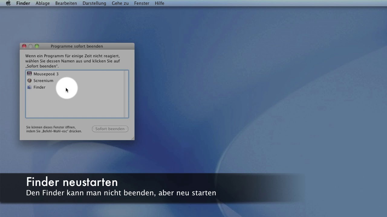 Mac Programm Lässt Sich Nicht Beenden Apple Mac: Programm beenden oder Finder neustarten! - YouTube