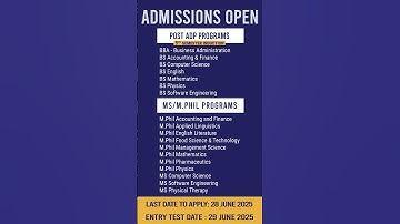 𝗔𝗱𝗺𝗶𝘀𝘀𝗶𝗼𝗻𝘀 𝗮𝗿𝗲 𝗢𝗽𝗲𝗻!