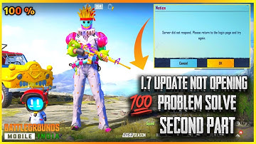 BGMI 1.7 Login Problem | How To Play Pubg 1.7 Without Problem| Pubg 1.7 Login Error | 100% Solve