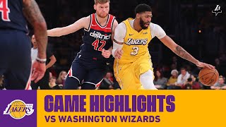 HIGHLIGHTS | Anthony Davis (26 pts, 13 reb, 3 blk) vs. Washington Wizards