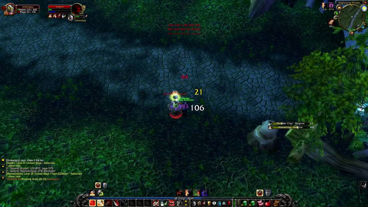 Kronos WoW Low Level Arms Warrior World PvP