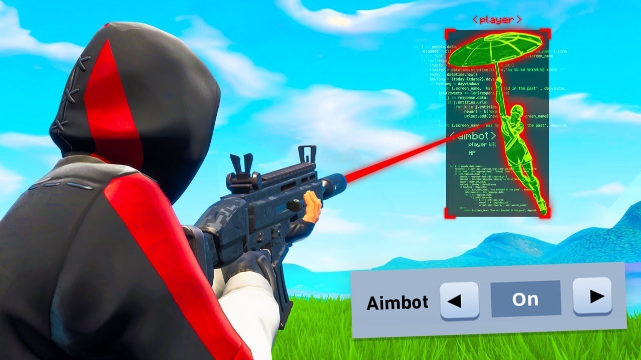 using aimbot in fortnite