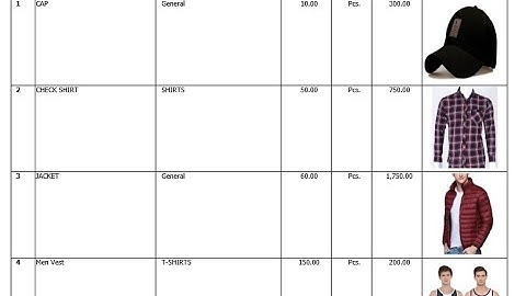 Stock Image Report In Busy Software