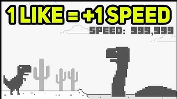 playing chrome dinosaur game for 365 days,But Every Like Make it Faster