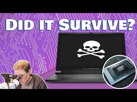 Destroyed AMD Ryzen Gaming Laptop With Catastrophic Damage -- Still Has The Will To Live