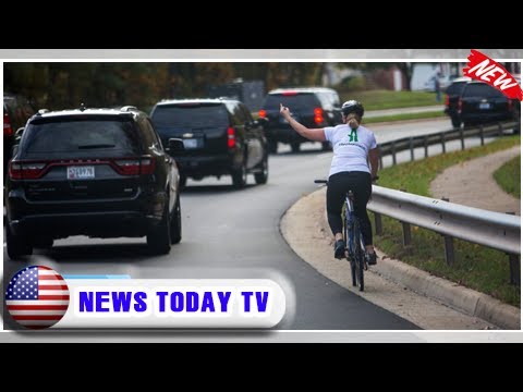 Cyclist Lost Her Job After Raising Middle Finger at Trump's Motorcade