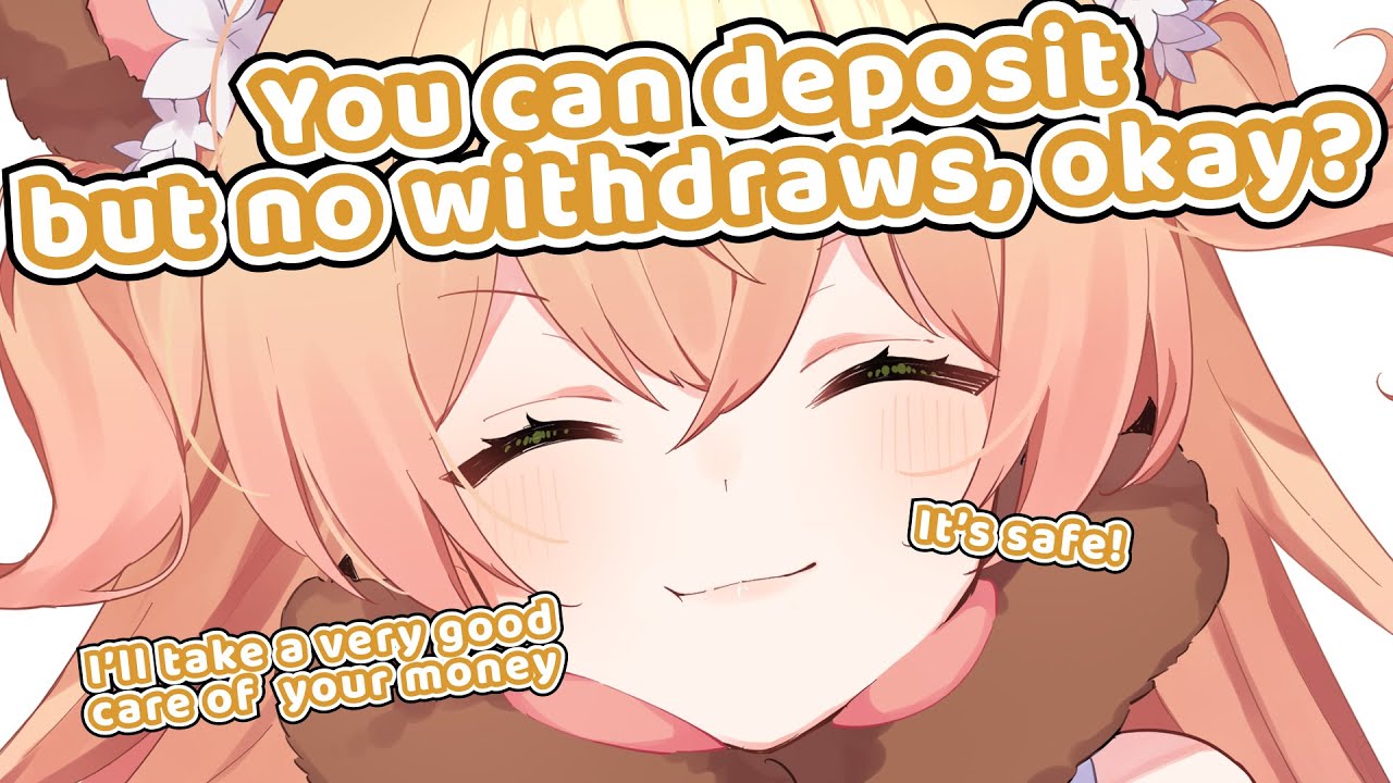 Nene Opened a New Bank With "No Withdraw System" and Said It is Very Safe【Hololive | Momosuzu Nene】