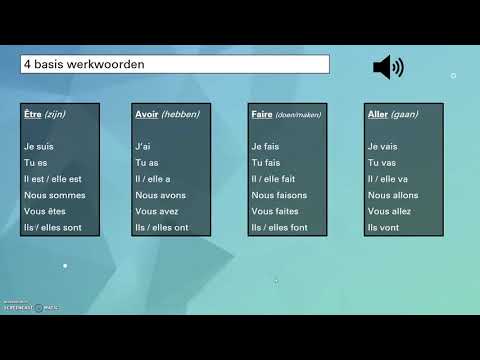 Frans: correcte uitspraak Franse werkwoorden (être, avoir, faire, aller)