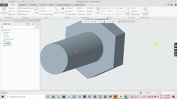 bolt-How to create a bolt in Creo  -Tamil Tutorial -all versions Ep - 1 CAD Mechanical Engineering