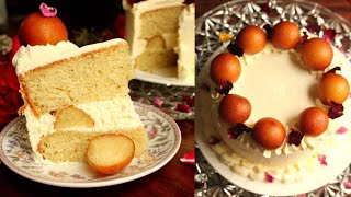 Gulab Jamun Cake Recipe | Diwali Cake Recipe | Cardamom Cake Recipe | Diwali Recipe