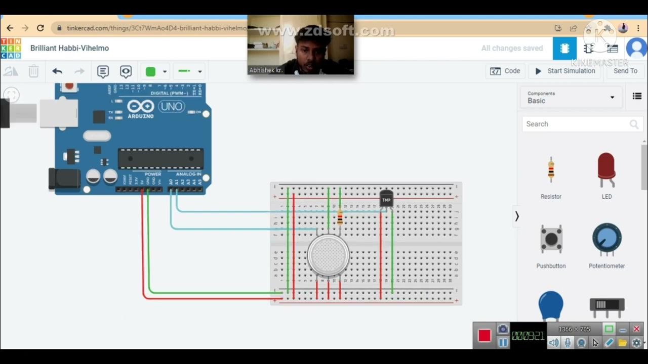 Fire Alarm System using TINKERCAD (TUTORIAL) - YouTube