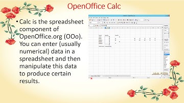 Std - 3rd Sub - Computer Topic - Second Term L - 7 Introduction to Apache OpenOffice 4.1.3