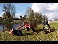 Einachser Köppl mit Anhänger beim Brennholz sammeln, Two-wheel Tractor with Trailer, gathering wood