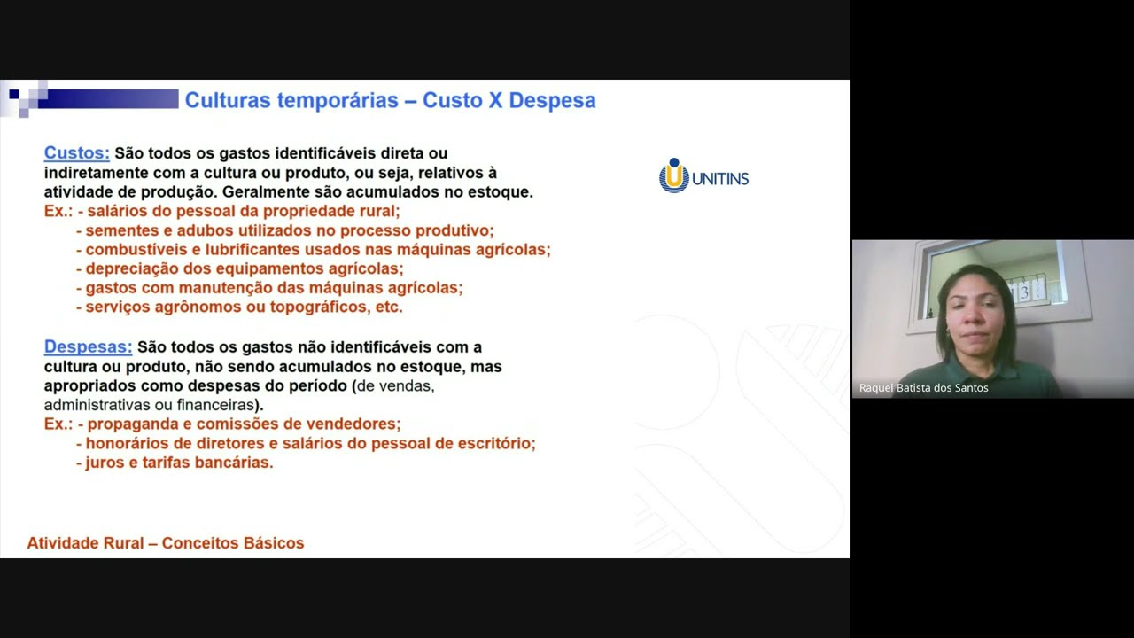 Aula 3 -  Características econômicas, operacionais e contábeis das empresas do agronegócio.
