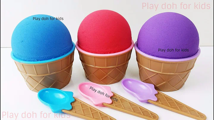 Kinetic Sand Ice Cream Surprise Eggs Toys for Kids Blaze Hot Wheels Cars 3 Learn Colors Play Doh