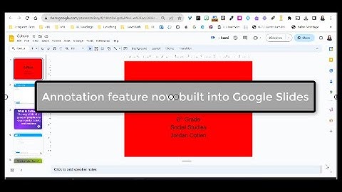 Annotate in Google Slides