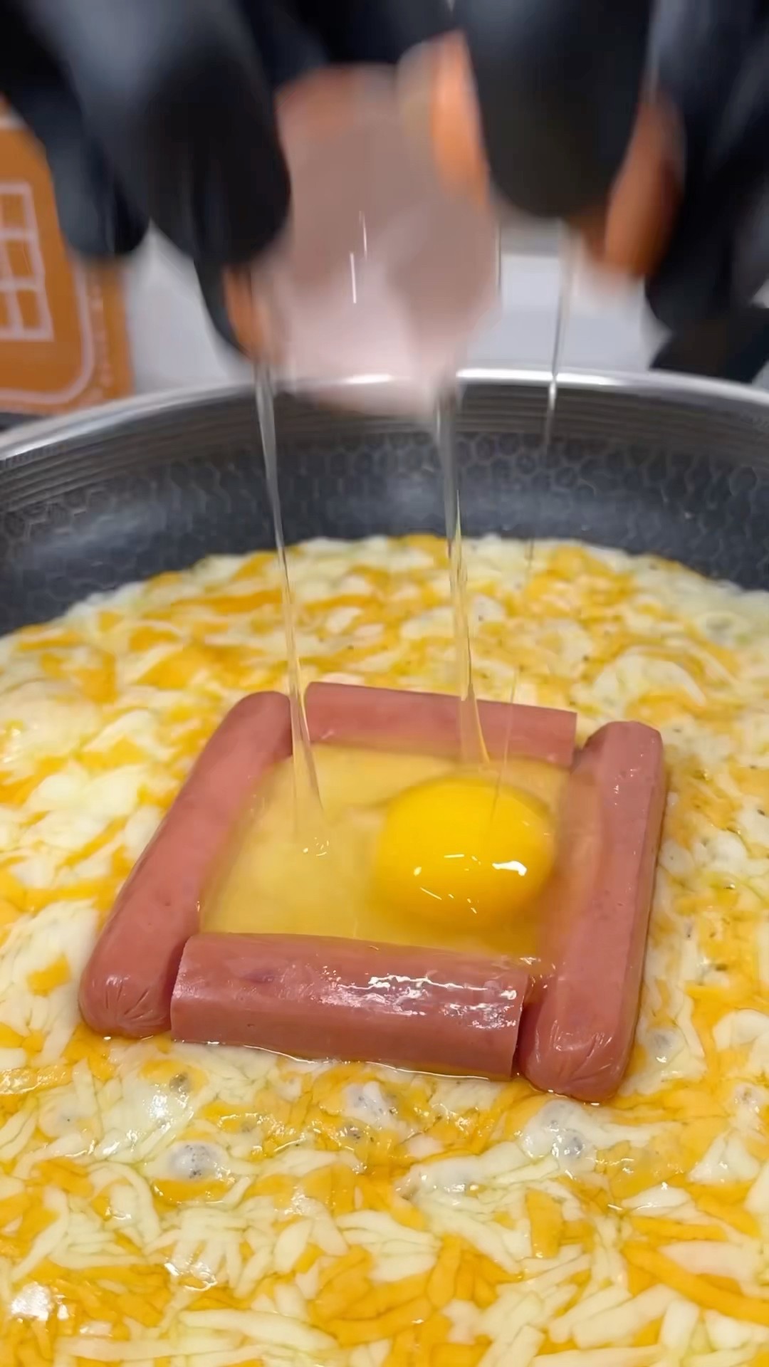 Cheesy sausage sandwich #shorts