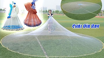 Chài Quăng Bắt Cá Giá Rẻ - Chài Đĩa Bay UFO Thái Lan - Chài Quăng Đơn Giản Dễ Dàng Bắt Cá 0987782098