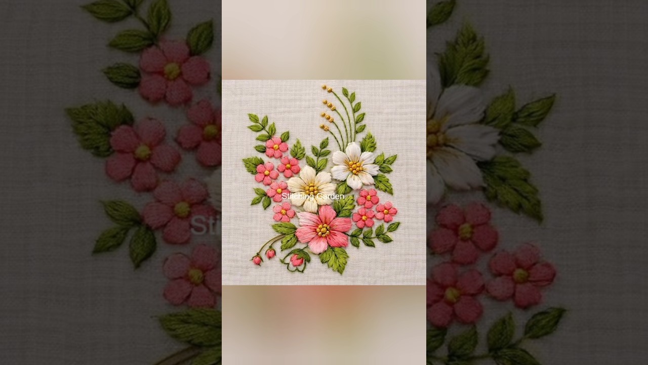 embroidery flower design ideas 🪡💐 