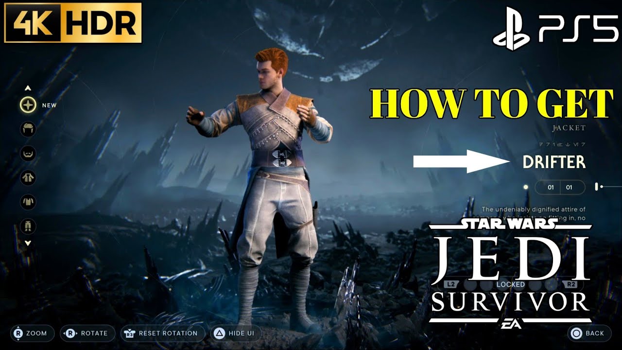 How to Get Drifter Jacket Star Wars Jedi Survival Outfit Drifter PS5