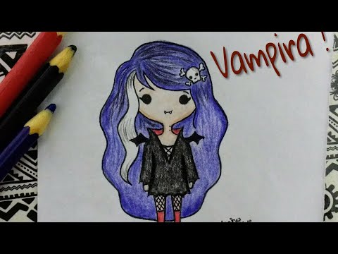 Como Desenhar Um Vampiro  Tutorial De Desenho Passo A Passo Fácil 