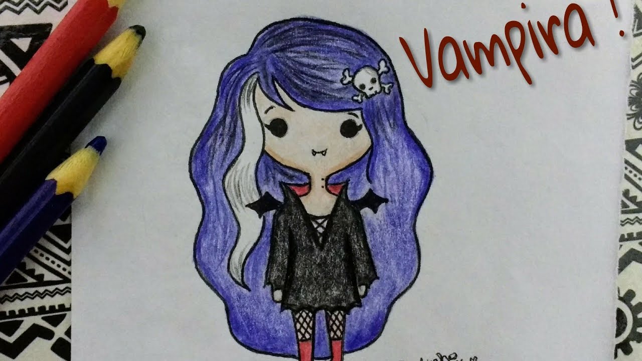 Como desenhar boca de vampira passo a passo 