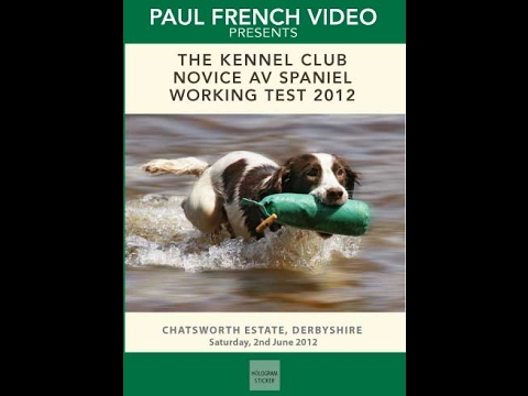 2012 Kennel Club Novice AV Spaniel Working Test - Paul French Video