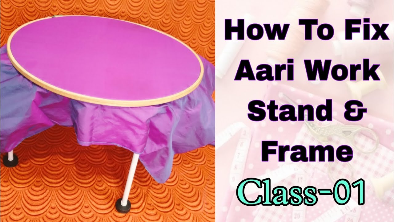How To Fix Aari Stand / Cloth Fixing Method In Tamil / Class-01
