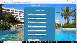 How To Create Registration Form In Html and Css | How To Design Registration Form Using Html and Css