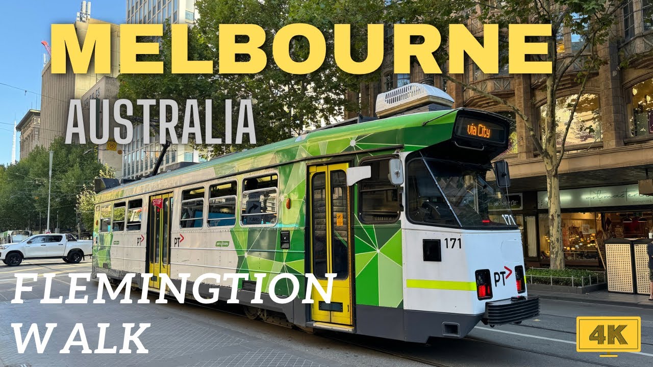 Melbourne Flemington City Walk 4K Flemington Walk 4K YouTube