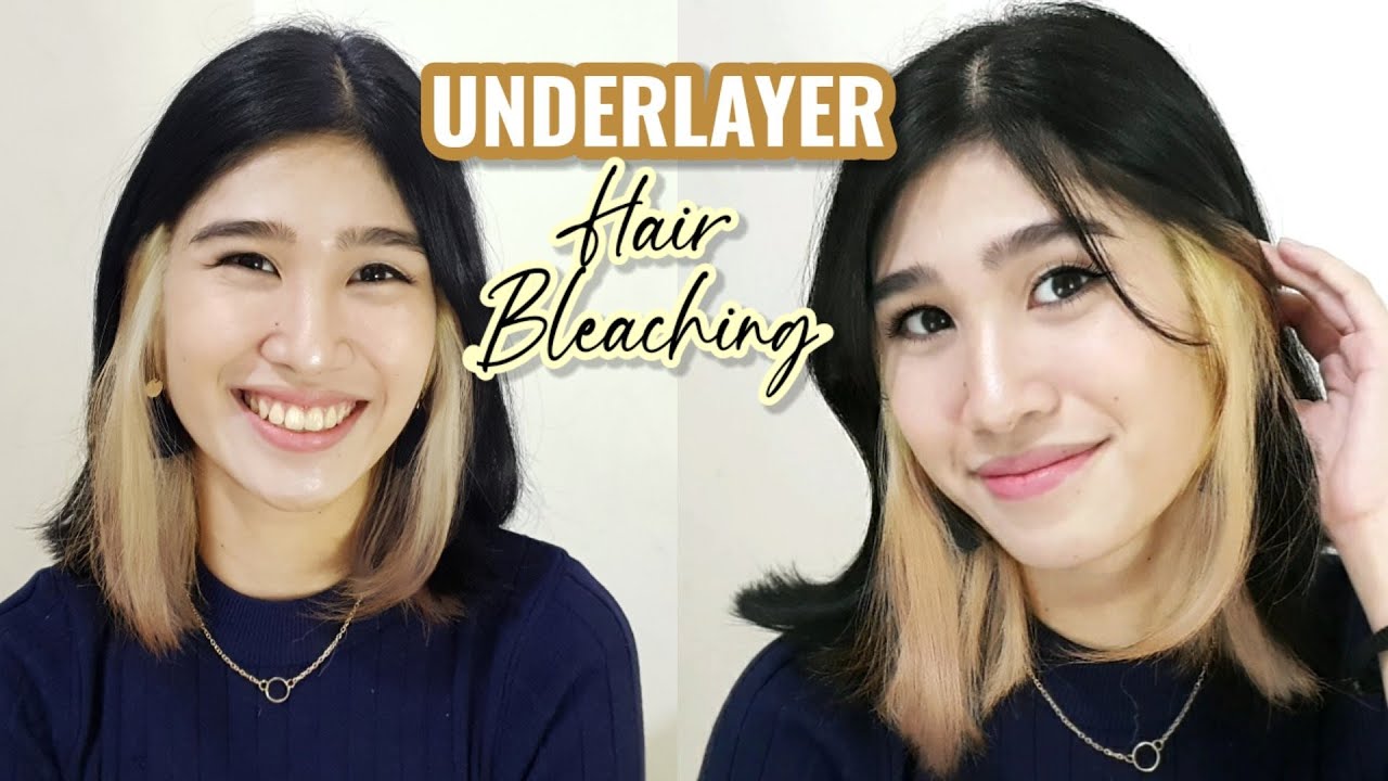 Bleaching Underlayer Hair At Home YouTube