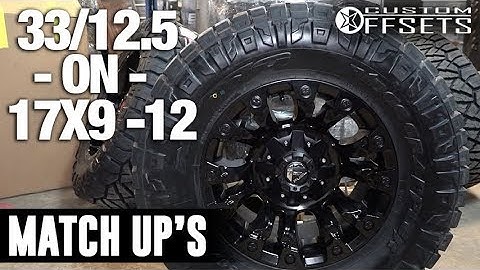 Custom Offsets Match Up: 33/12.5 on a 17x9 -12
