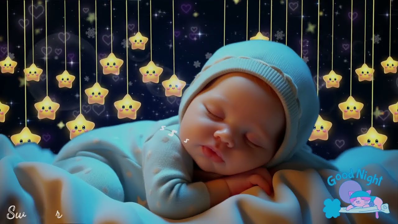 Fall Asleep in 3 Minutes 💤 Baby Sleep Music 🎵 Mozart & Brahms Lullabies for Sweet Dreams 🌙
