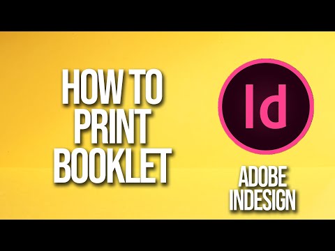 Video: Hoe druk je een boeklay-out af in InDesign?